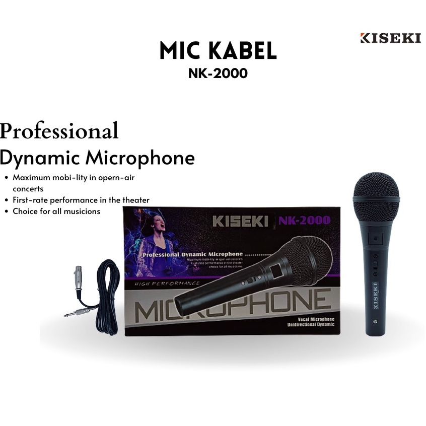 Kiseki c Kabel Professional Dynac crophone NK-2000