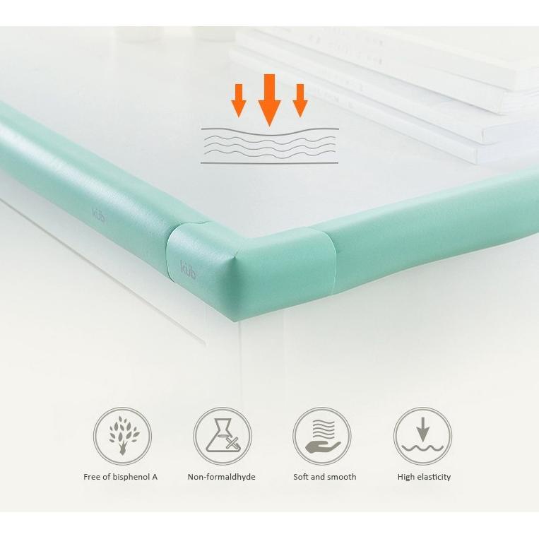 Populer Kub Pelindung Sudut Siku Meja Busa Pengaman Meja Bumper Baby Safety 4Pcs/Set Silikon Corner 