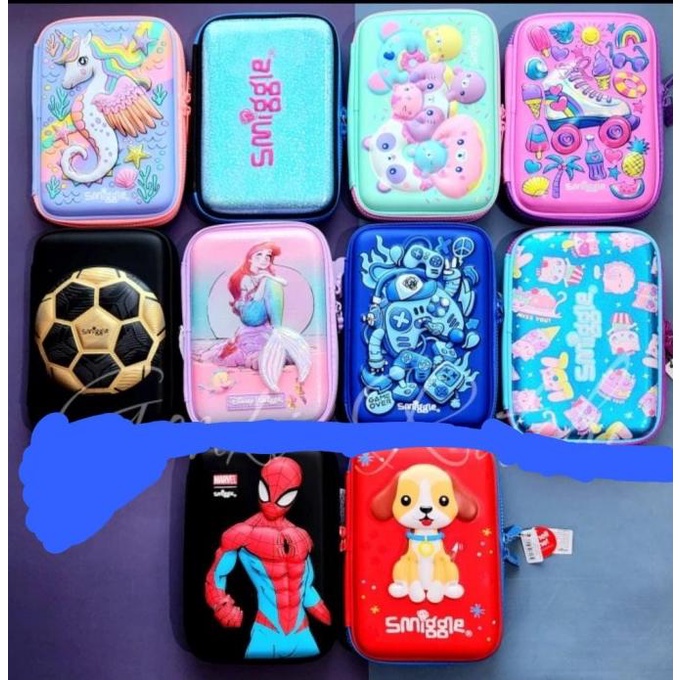 

KOTAK PENSIL TEMPAT PENSIL ORIGINAL SMIGGLE 3D HARDCASE EVA WATERPOOF ---NEW---