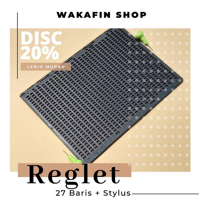 

DISKON!!! REGLET A4 | 27 BARIS + STYLUS UNTUK TUNANETRA ---NEW---
