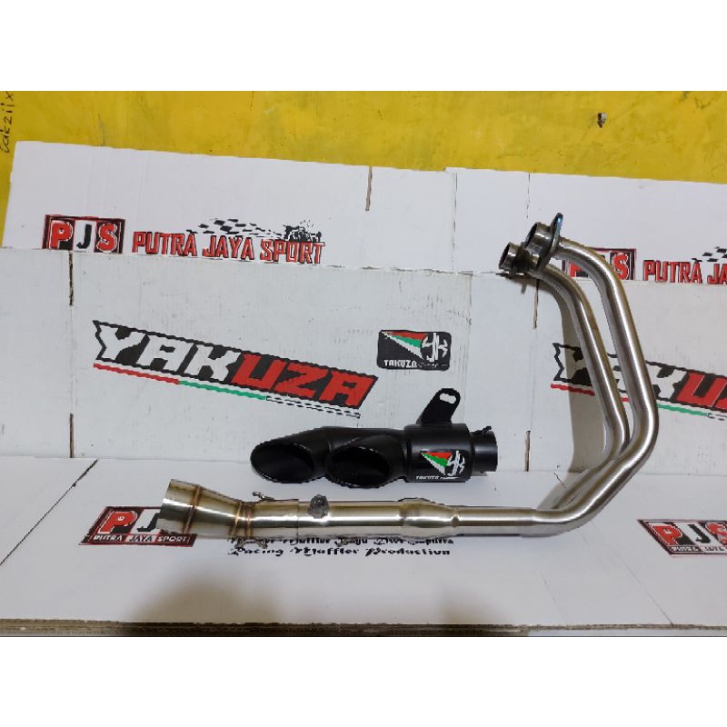 knalpot yakuza gp for cbr250rr/ninja fi/r25 dll full system pnp