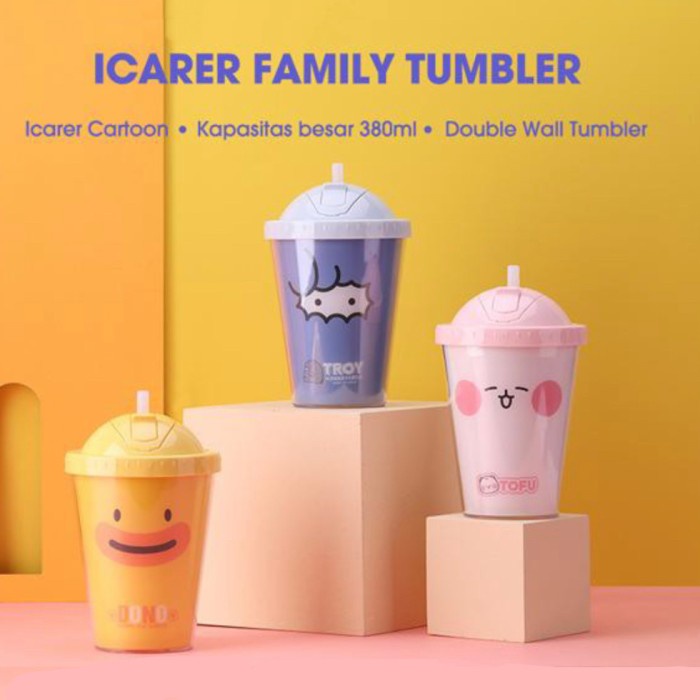 tumbler gelas sedotan tumbler lucu tumbler anak gelas anak new