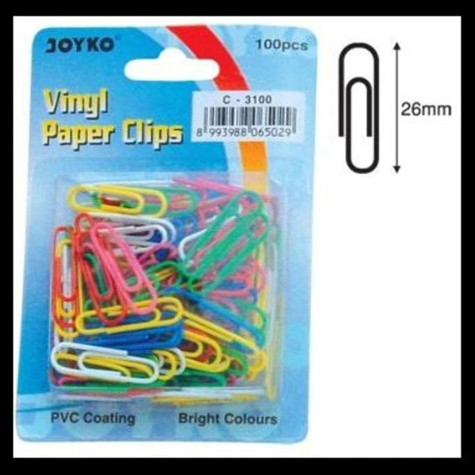 

Paper Clip / Klip Penjepit Kertas Warna Joyko C-3100