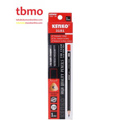 

PENSIL KENKO 3181 2B TRIANGLE PER PACK ISI 12 / ALAT TULIS