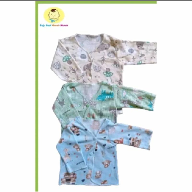 Baju Panjang Newborn Pipmim Baju Bayi Baru Lahir PRINTING pipmim