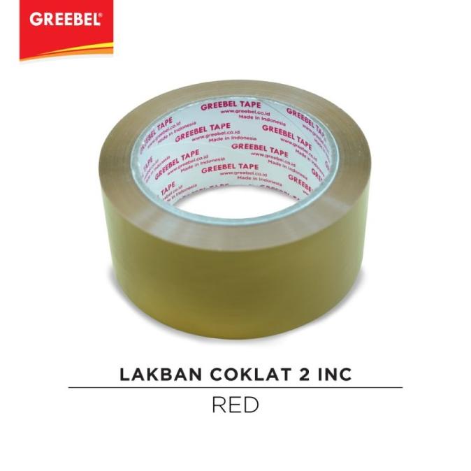 

OPP TAPE GREEBEL | PLAKBAN | LAKBAN GREEBEL COKLAT 48MM MURAH (1ROLL)