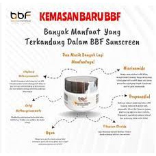 SUNSCREEN BBF SUNBLOCK KRIM CREAM SIANG ORIGINAL SKINCARE GLOWING SPF30