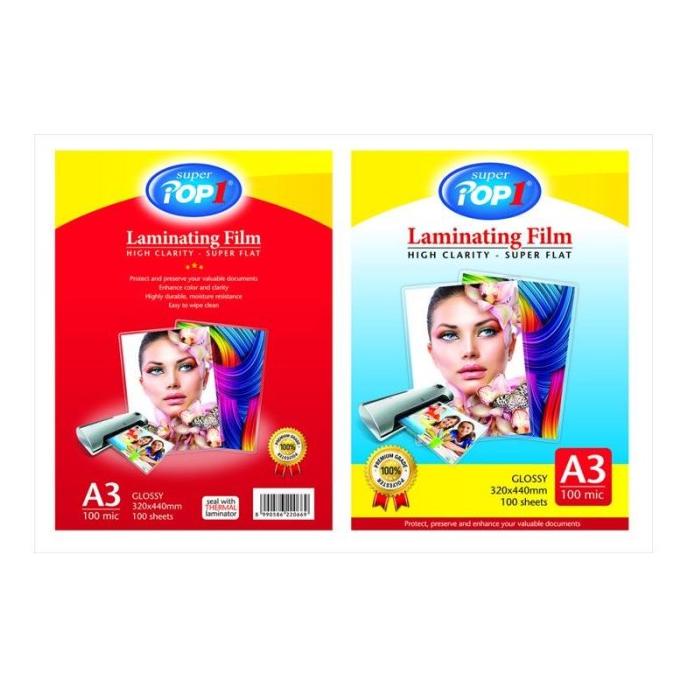 

PLASTIK LAMINATING POP 1 POUNCH A3 (100MC)