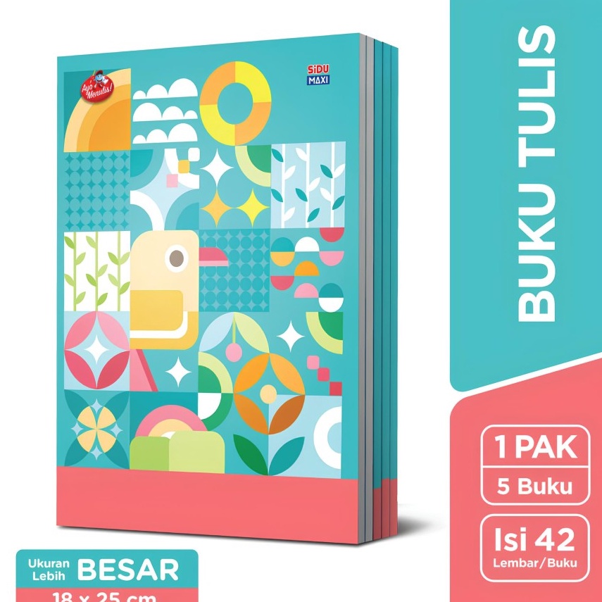 

【F⚡ASH SALE✅】 Buku Tulis SiDu Sinar Dunia Maxi 42 Lembar Per Pack