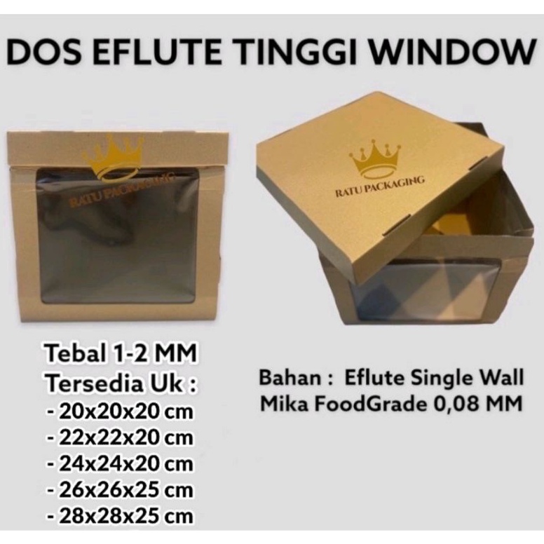 

Produk Premium.. [10PCS] RATU | Dos EFLUTE TEBAL MIKA SAMPING Souvenir Karton Kardus Box Kotak Kue Hampers ZTS