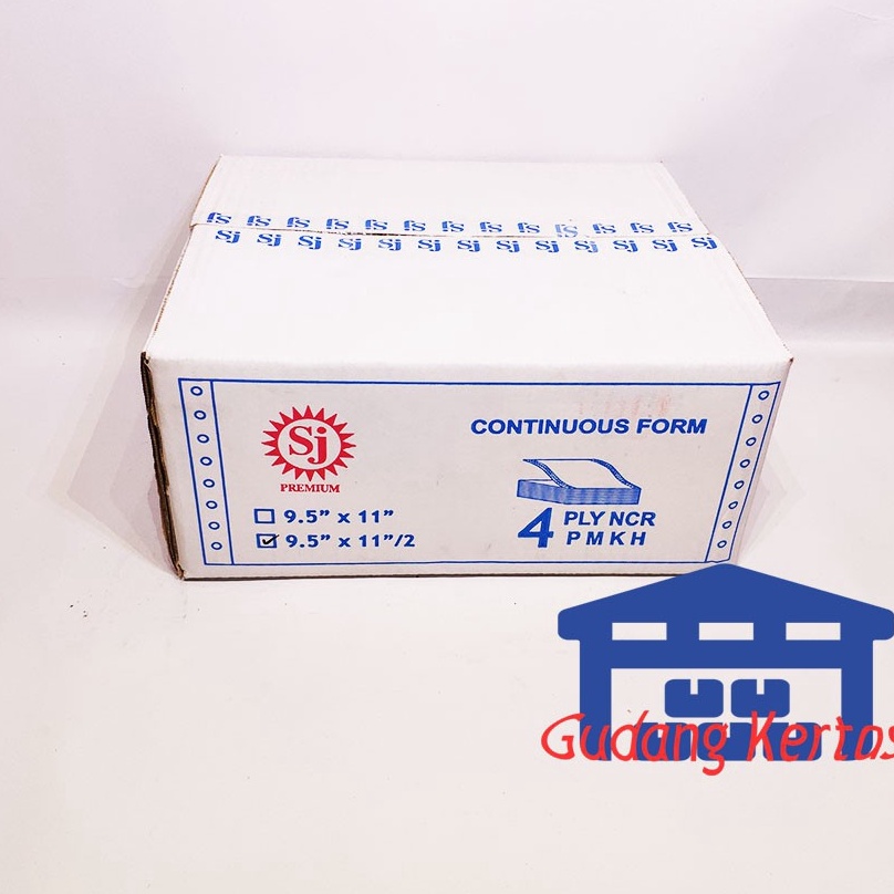 

Laris.. SJ Premium Continuous Form 9.5" x 11/2" 4 Ply NCR - PRS BAGI 2 54