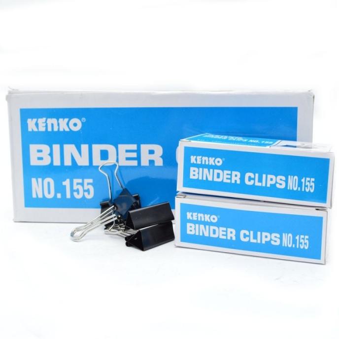 

KLIP KERTAS / BINDER CLIP KENKO 155@ 12PCS