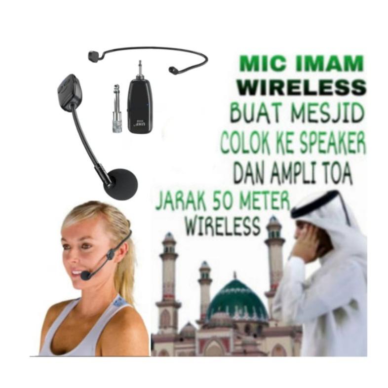 ENA891 xon Mic microphone wireless DSLR UHF 2.4G smartphone speaker multifungsi mikrofon ceramah imam masjid masjid musholla Jack 3.5 6.5 mm meeting saxophone headset jepit clip on bando tambahan speaker meeting amplifier mixer sound card ***