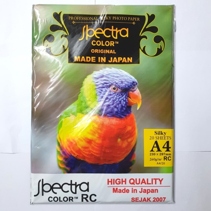 

Terlaris Professional Silky Photo Paper A4 260 Gsm Spectra