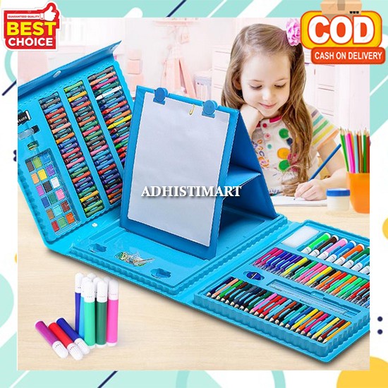 

Alat Tulis Anak Tk Sd Krayon Set Pensil Warna Lengkap Tidak Beracun Colouring Set Drawing Stationary Alat Mewarnai Anak Perempuan Laki Laki Oil Pastel Warna Cerah Perlengkapan Menggambar Crayon Set Anak Alat Melukis Non Crayon Set 208Pcs / Crayon Mewar