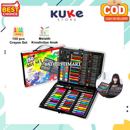 

Drawing Stationary Crayon Set Anak Colouring Set Alat Mewarnai Anak Perempuan Laki Laki Krayon Set Alat Tulis Anak Tk Sd Oil Pastel Warna Cerah Alat Melukis Non Toxic Tidak Beracun Perlengkapan Menggambar Pensil Warna Le Kuke Art Set 150 Pcs Crayon Full