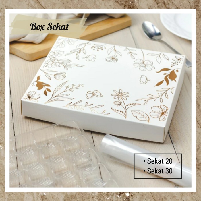 Box Sekat Nastar Sekat 20 30 Holes Dus Kue Packaging new