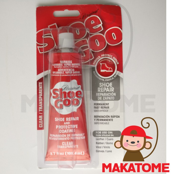 

Aurealiamall Shoe Goo Shoe Repair Adhesive Clear 3.7 Fl Oz 109 Ml Lem Sepatu