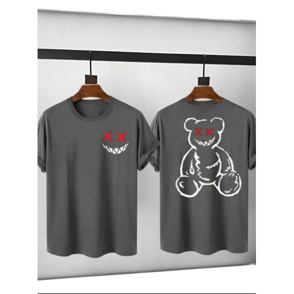 Kaos Katun Premium Cowok KS805 Size S M L XL 2XL 3XL 4XL 5XL-Smile