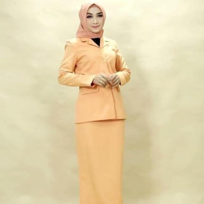 Stelan Blazer Baju Seragam Dharma Wanita Size XS-5L