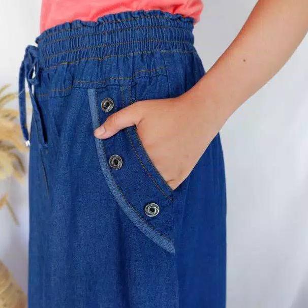 Termurah Rok Jeans Span Panjang Denim Polos Wanita Skrit Murah Model A Klok Dewasa Original Produk F