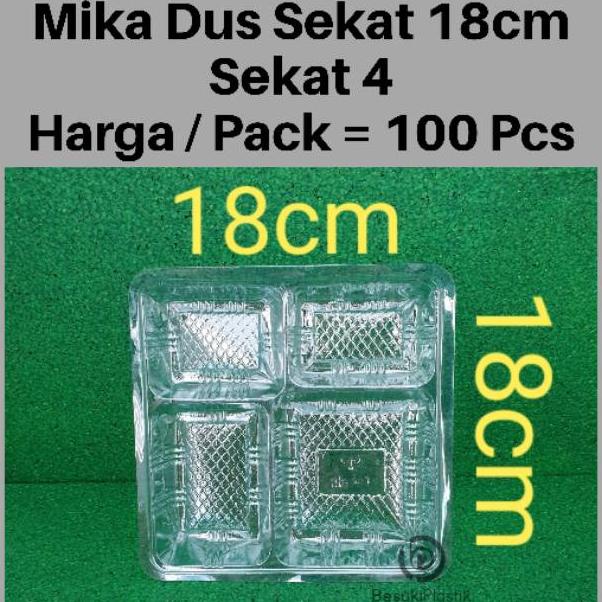 

Promo Mika Sekat 18Cm / Mika Dus 18Cm / Mika Dus / Mika Nasi Campur / Mika Plastik Sekat J23X