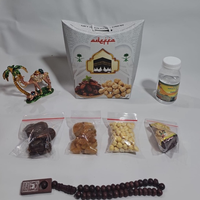 

8.8 PAKET 5 oleh oleh haji dan umroh air zamzam ori + coklat turki + tasbih