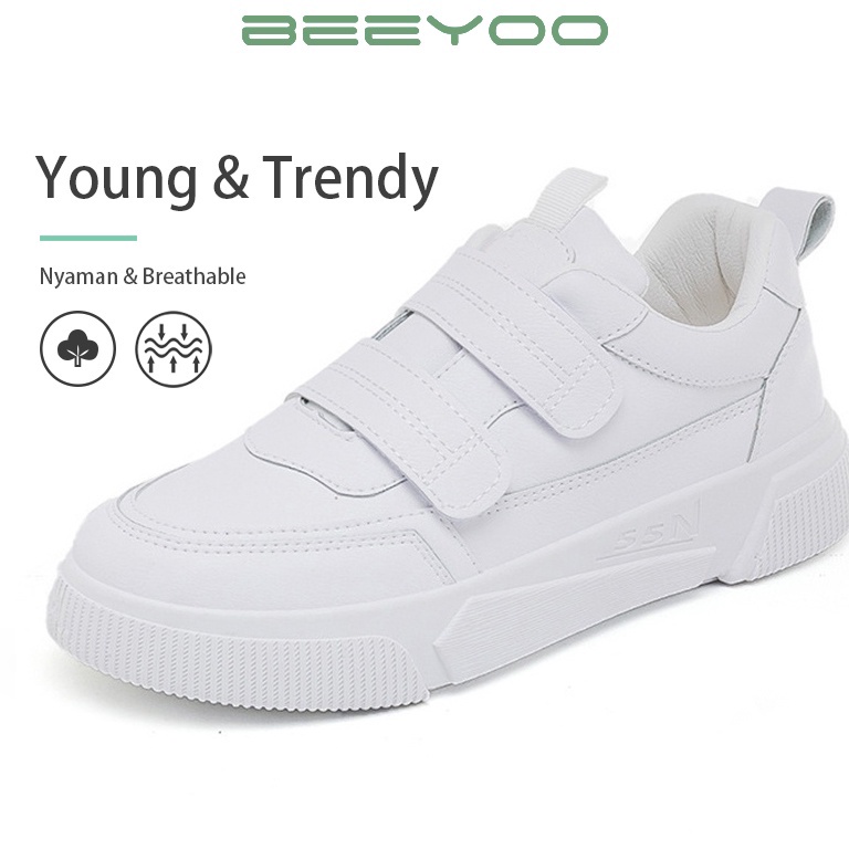 HARGA TERMURAAH. Beeyoo Sepatu Wanita Tanpa Tali Sepatu Sneakers Wanita Fashion Sepatu Kets WK101