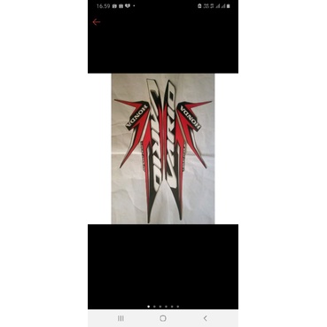 stiker striping motor honda vario new 125 2020 hitam