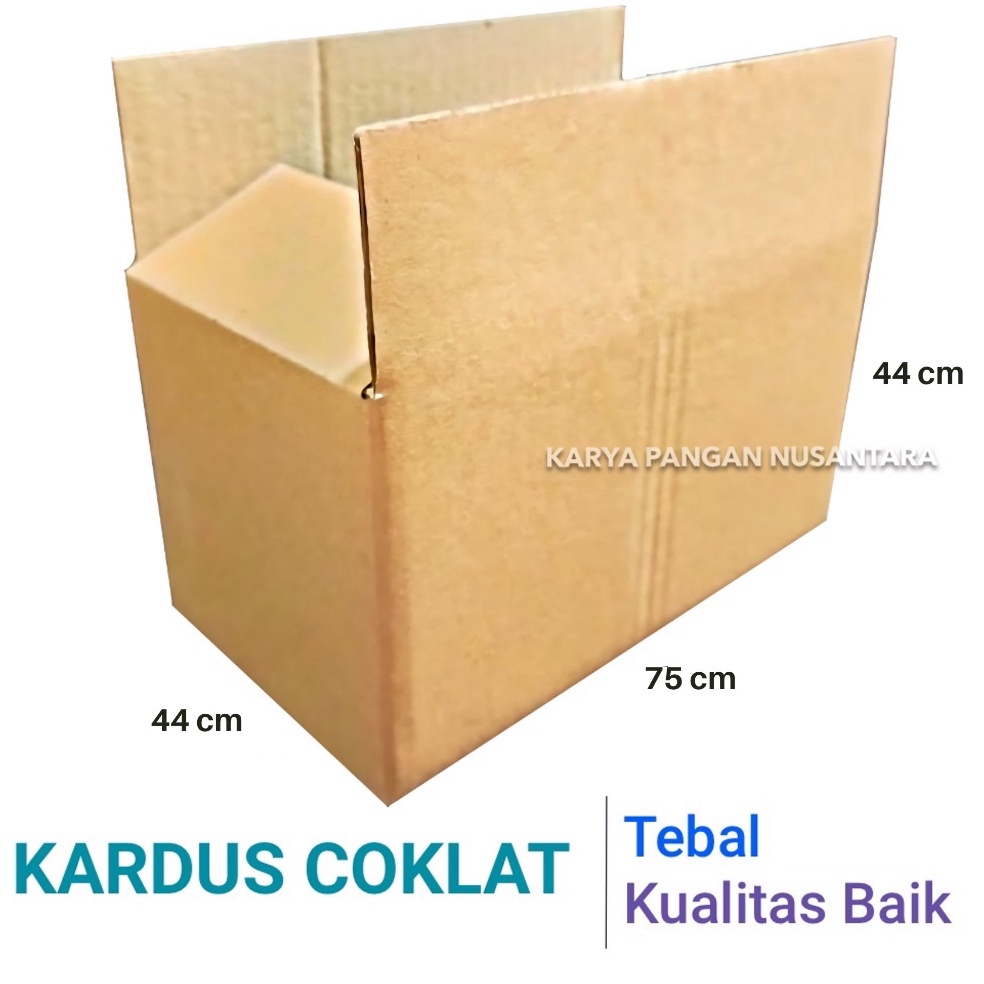 

Telah Hadir KARDUS COKLAT 75X44X44CM KARDUS POLOS BOX KARDUS PACKING BESAR PER PCS PND