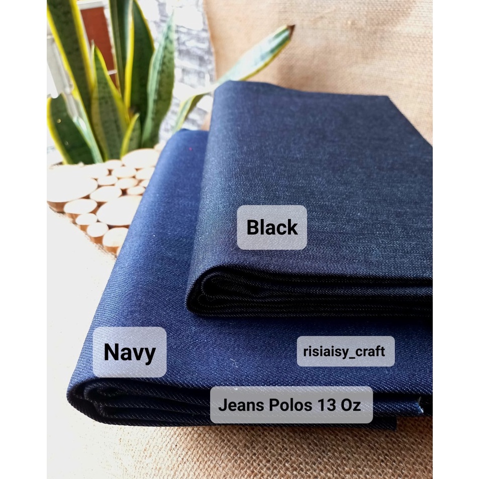 Bahan  Kain Jeans Denim Polos Import