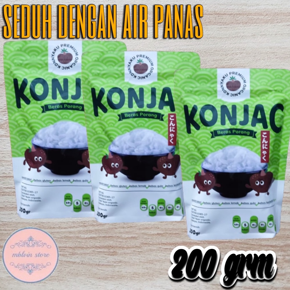 

Produk Premium.. Konjac rice beras porang 200 gram KSV
