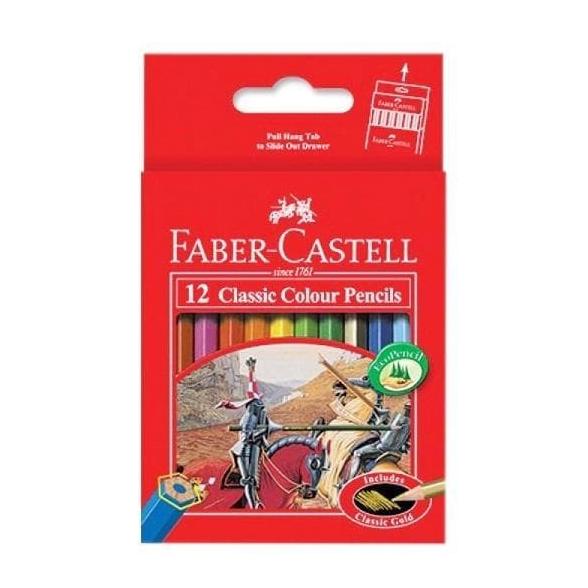 

Pensil Warna Faber Castell 12 Warna Pendek Classic