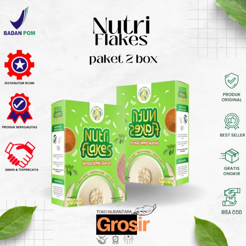 

Paket 2 Box Nutriflakes Sereal Umbi Garut Atasi Asam Lambung Maag Gred 1 Terbaik