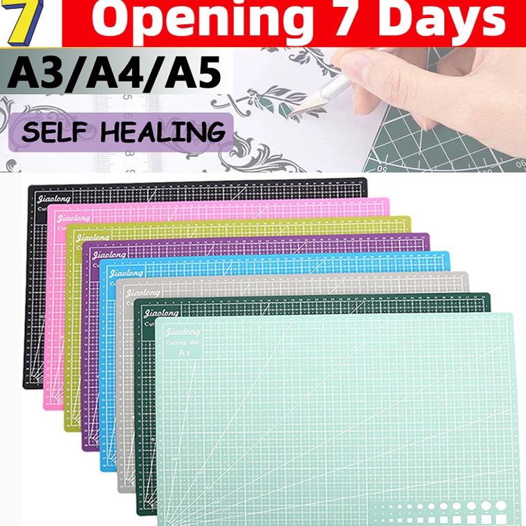 

A3/A4 PVC Cutting Mat Cutting Pad Board Double-sided DIY Tool Cutting Board-Papan 74