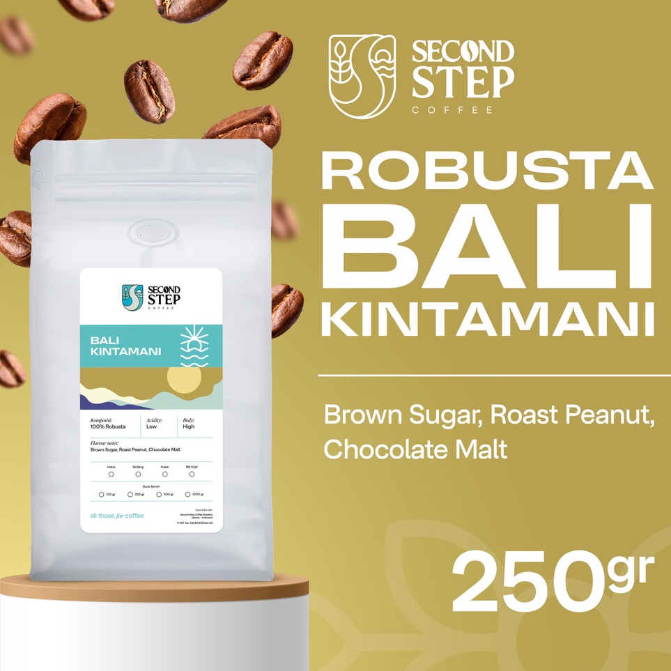 

5.5 COD Biji Kopi Bubuk Robusta Bali Kintamani Coffee Roast Beans Espresso Tubruk 250gr