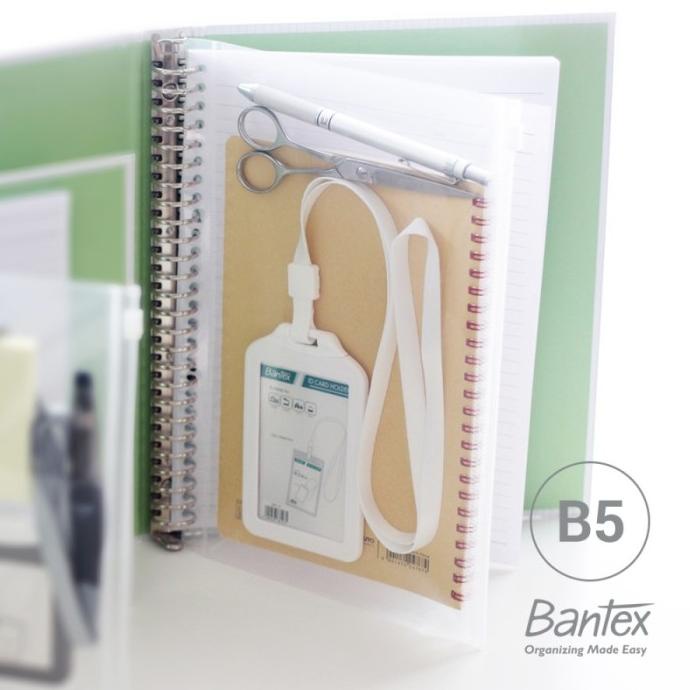 

Zip Pocket Multi Holes Bantex PP A5 / B5