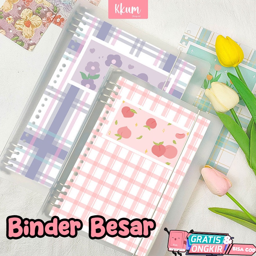 

Promo.. Buku lose leaf binder A5 notebook 60 halaman/ Binder cute pastel 8MZ