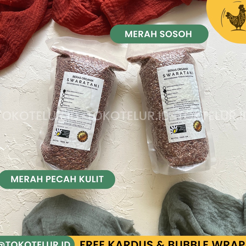 

[KODE 77] SWARATANI - Beras Merah Organik 1KG