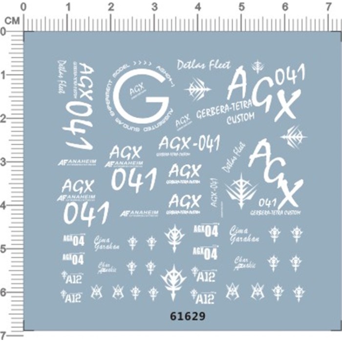 HOT SALE WATER DECAL HG GERBERA TETRA AGX-04 61629 TERBARU