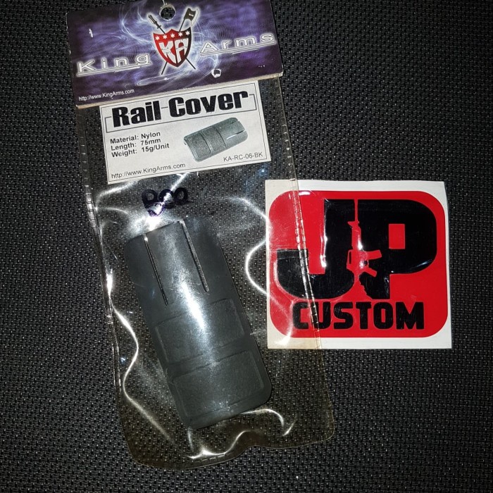 PROMO KING ARMS RAIL COVER 75MM - BLACK [ORIGINAL] TERLARIS