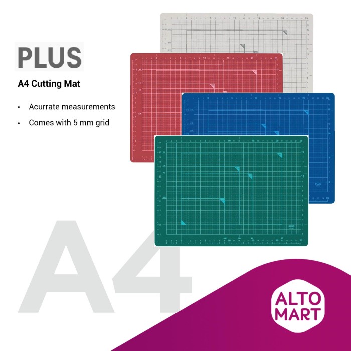 

Terlaris Plus Japan A4 Cutting Mat Alas Potong Kertas Craft Hobby Board