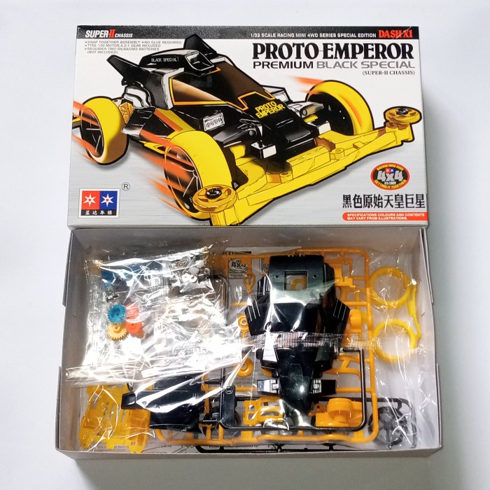 PROMO TAMIYA MINI 4WD MERK DAXING DASH X1 PROTO EMPEROR PREMIUM BLACK TERMURAH