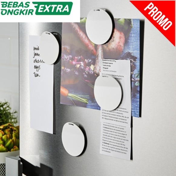 

Terlaris Id 1Set 4Pcs Magnet Tempel Untuk Papan Memo Besi _Putih