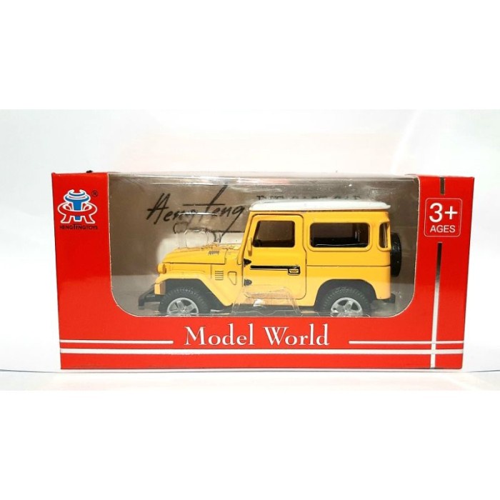 PROMO TERLARIS DIECAST TOYOTA LANDCRUISER JEEP HARDTOP MINIATUR MOBIL JEEP TERMURAH