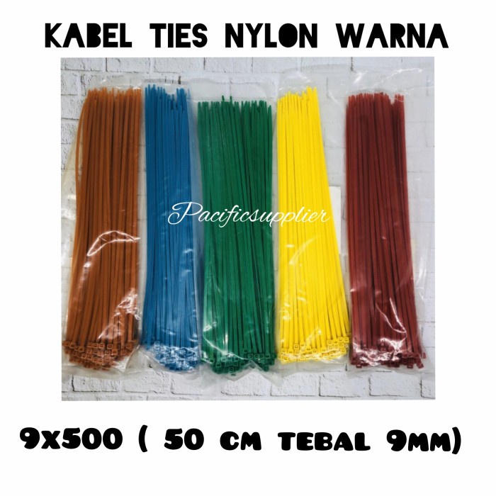 

Cable Ties 50Cm/Kabel Ties Warna 9X500/Kabel Ties Kuat Anti Putus