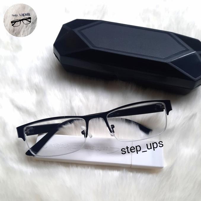 Kacamata Baca Plus Anti Radiasi Type Gantung Frame Besi Pria Wanita