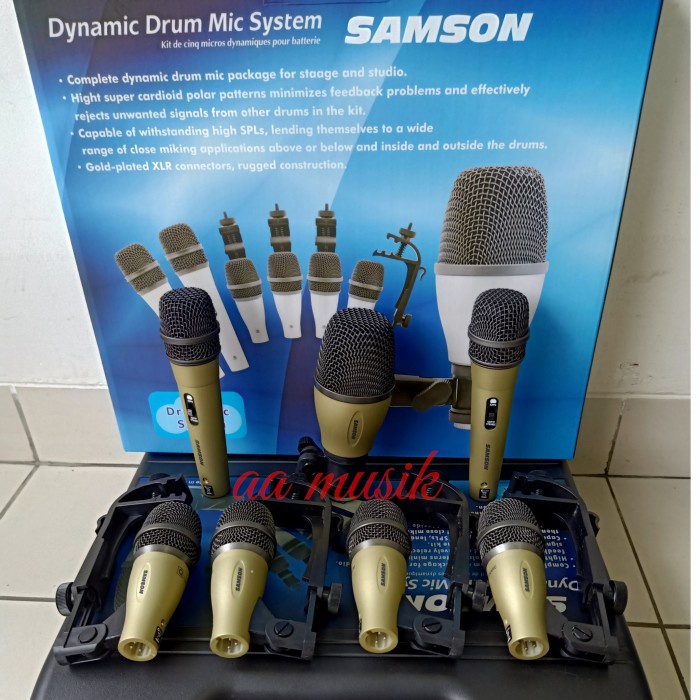 Mic Drum Set Samson Dmk 7 Kid