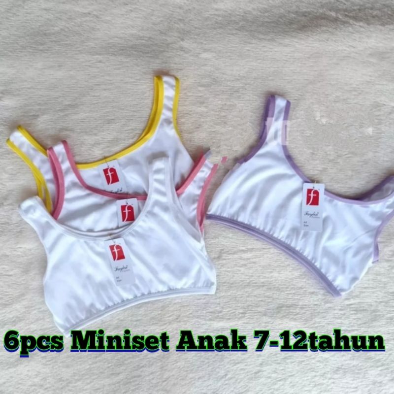 6pcs Miniset Anak Perempuan 7-11tahun termurah/Miniset anak cewek SD/SMP ABG TANGGUNG TERLARIS