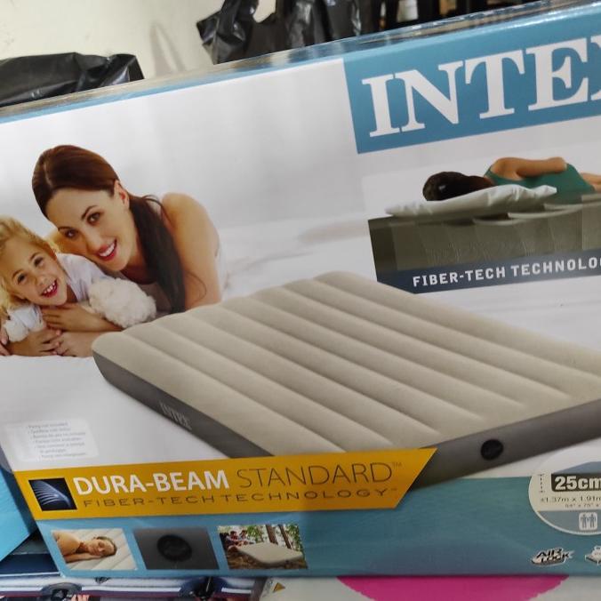 kasur angin tiup udara intex dura beam murah bisa gojek double 64708